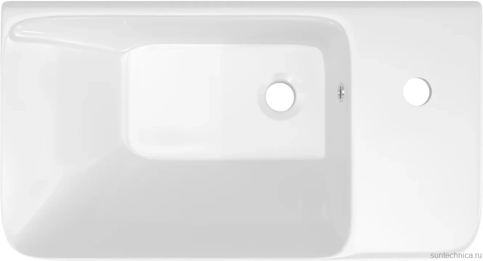 Консоль с раковиной STWORKI Эстфолл 55, черный муар 11054-KL