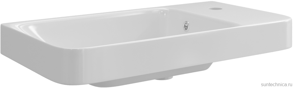 Консоль с раковиной STWORKI Эстфолл 55, черный муар 11054-KL