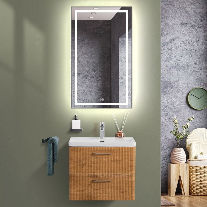 Тумба под раковину BelBagno Due 50 подвесная, rovere nature