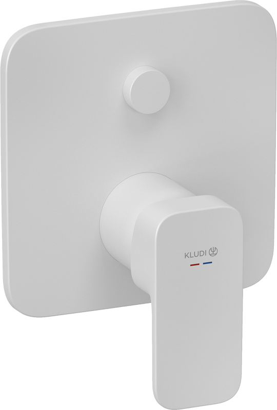 Встраиваемый смеситель для душа и ванны Kludi Renon 427595375 белый матовый