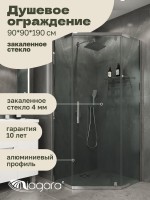 Душевая перегородка Niagara Eco NG-1009-14D (90х90x190 см)