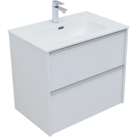 Тумба с раковиной Aquanet Вита 70 подвесная, белая матовая