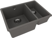 Мойка кухонная Lemark Sinara 550.2-U 9910083 серый шелк