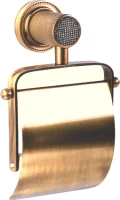 Держатель туалетной бумаги Boheme Royal Cristal Bronze с крышкой Держатель туалетной бумаги Boheme Royal Cristal Bronze с крышкой