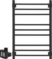 Полотенцесушитель электрический Secado Модена 4603777467845 85x55 см, скрытое подключение слева, матовый черный, лесенка