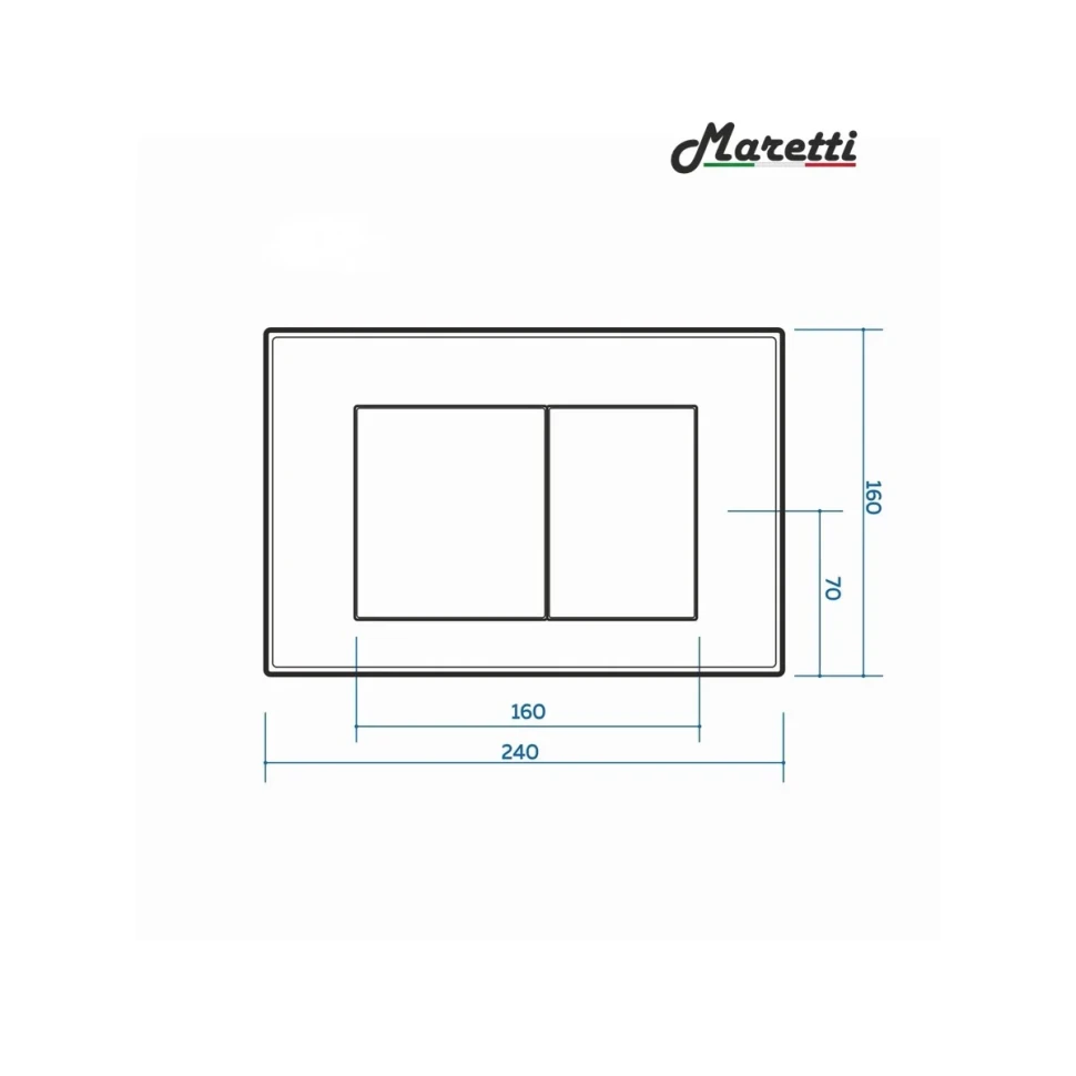 Клавиша смыва Maretti София AC12SF-560, черный