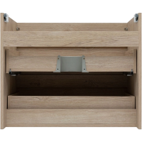 Тумба с раковиной Aquanet Нота new 75 подвесная, дуб светлый