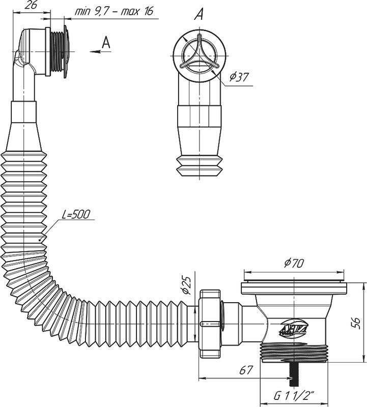 Тумба с раковиной Aquanet Нота new 75 подвесная, дуб светлый