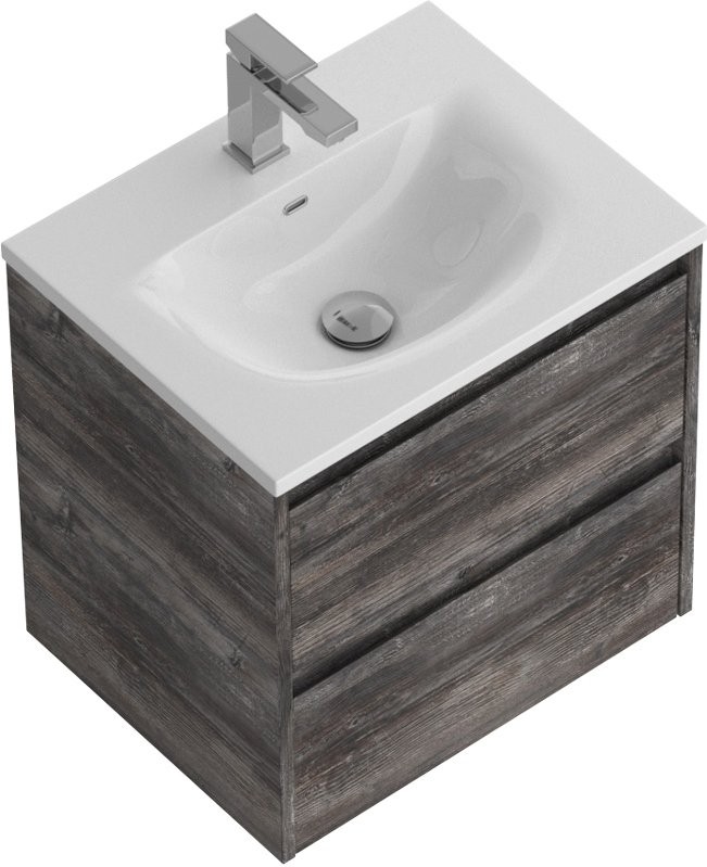 Тумба с раковиной BelBagno Kraft 39 50 pino pasadena, раковина BB-8099-3-50