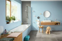 Термостатический смеситель Hansgrohe Ecostat E 15774000 для ванны с душем Термостатический смеситель Hansgrohe Ecostat E 15774000 для ванны с душем