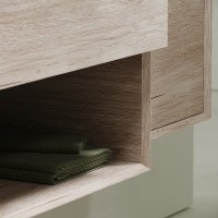 Мебель для ванной комнаты Sancos Marmi 1.0 80 дуб галифакс натуральный