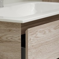 Мебель для ванной комнаты Sancos Marmi 1.0 80 дуб галифакс натуральный