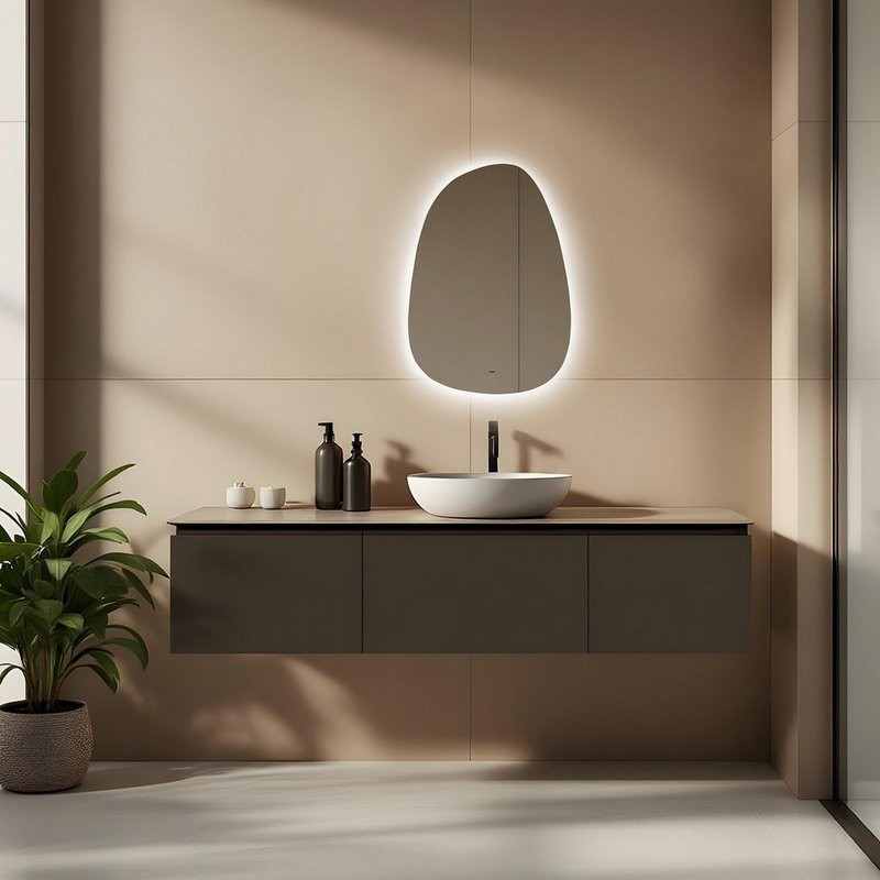 Зеркало Abber Teil AG6501S 57х80 см, с подсветкой