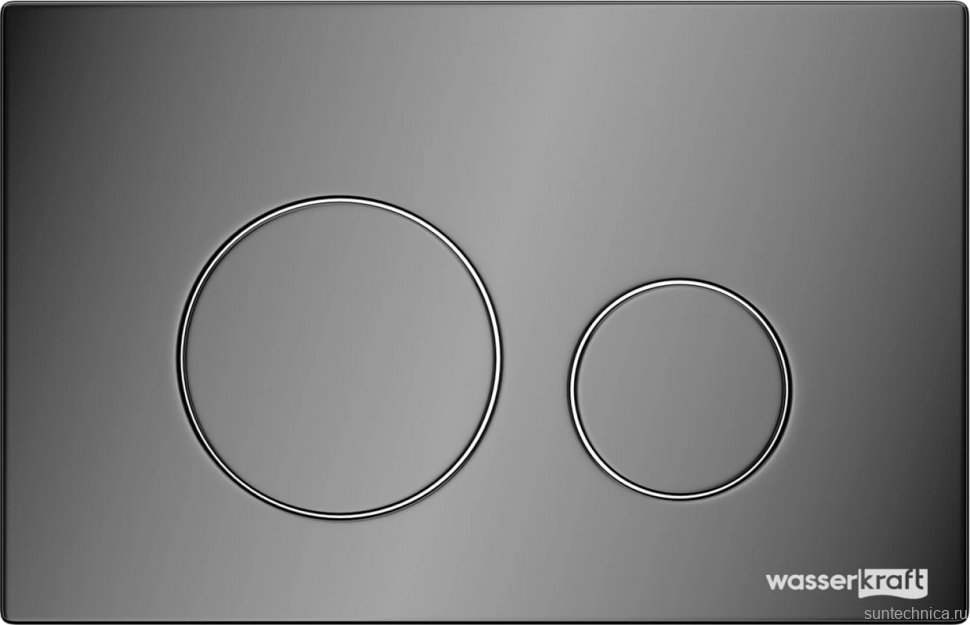 Система инсталляции для унитазов Wasserkraft Glan 66TLT.010.ME.WH.PB02 с кнопкой смыва черной
