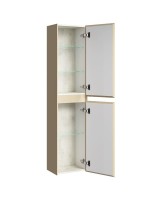 Шкаф-пенал для ванной Aqwella 5 stars Geometria 35 L/R морская дюна