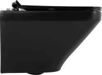 Унитаз подвесной BelBagno Sela BB3201CHR-MB матовый черный Унитаз подвесной BelBagno Sela BB3201CHR-MB матовый черный