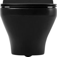 Унитаз подвесной BelBagno Sela BB3201CHR-MB матовый черный Унитаз подвесной BelBagno Sela BB3201CHR-MB матовый черный