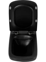 Унитаз подвесной BelBagno Sela BB3201CHR-MB матовый черный Унитаз подвесной BelBagno Sela BB3201CHR-MB матовый черный