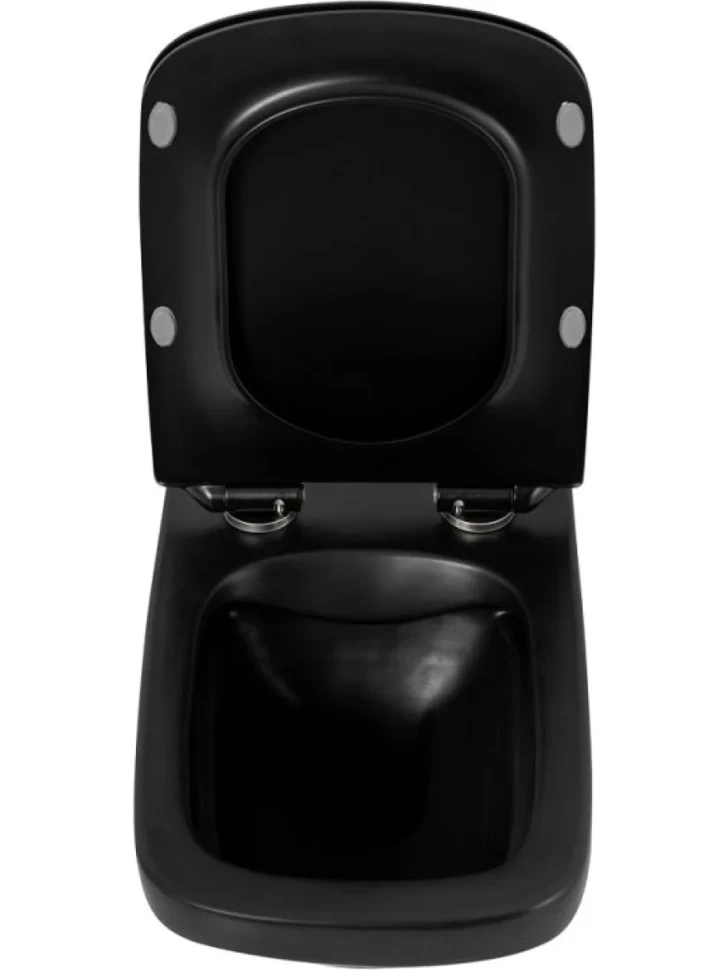 Унитаз подвесной BelBagno Sela BB3201CHR-MB матовый черный