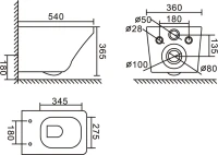 Унитаз подвесной BelBagno Sela BB3201CHR-MB матовый черный Унитаз подвесной BelBagno Sela BB3201CHR-MB матовый черный