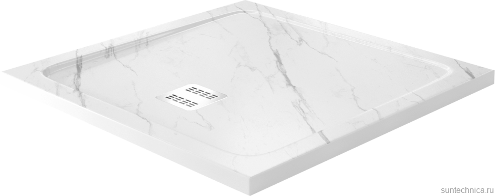 Поддон для душа Wasserkraft Rhin 44T03 90x90, с сифоном