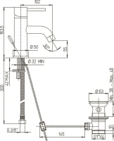 Смеситель для раковины Paini Cox 78CR211 хром