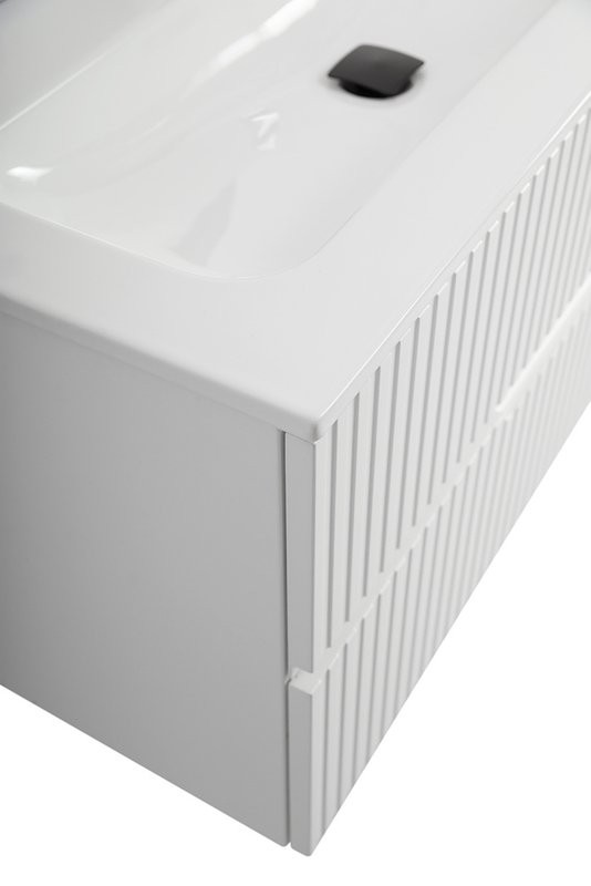 Тумба с раковиной Cezares Duet 100 bianco opaco, раковина Cezares CZR-8073-100