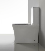 Унитаз-компакт напольный Ceruttispa Adige 7836 безободковый, с микролифтом