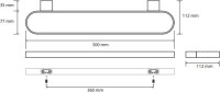 Полотенцедержатель Bemeta Organic 157104401 двойной, глянцевый хром