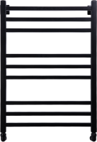 Полотенцесушитель водяной Comfysan Pioli-K W-8 80х50 80x55 см, черный матовый, лесенка