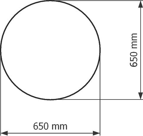 Зеркало круглое Corozo Ринго 65, с подсветкой