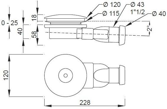 Поддон для душа Jacob Delafon Tolbiac 100х100 белый с сифоном
