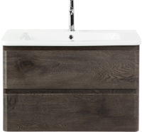 Тумба с раковиной BelBagno Albano-Cer 80 подвесная, robere nature grigio