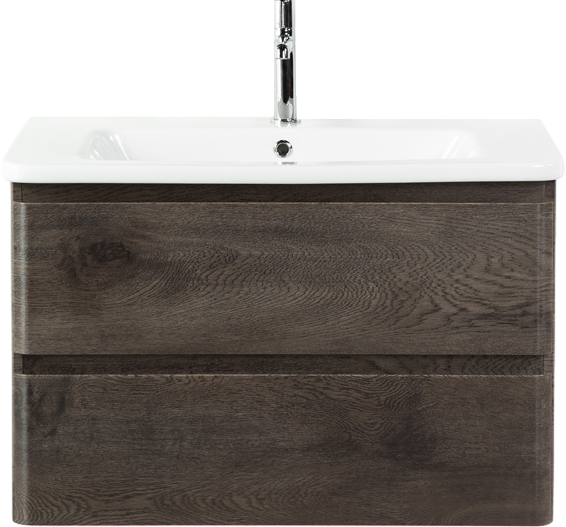 Тумба с раковиной BelBagno Albano-Cer 80 подвесная, robere nature grigio