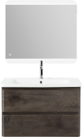 Тумба с раковиной BelBagno Albano-Cer 80 подвесная, robere nature grigio