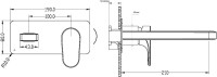 Смеситель для раковины Boheme Spectre 455-MW С ВНУТРЕННЕЙ ЧАСТЬЮ  белый