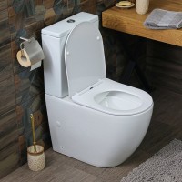 Унитаз-компакт напольный Melana MLN 310308 безободковый, с мифролифтом