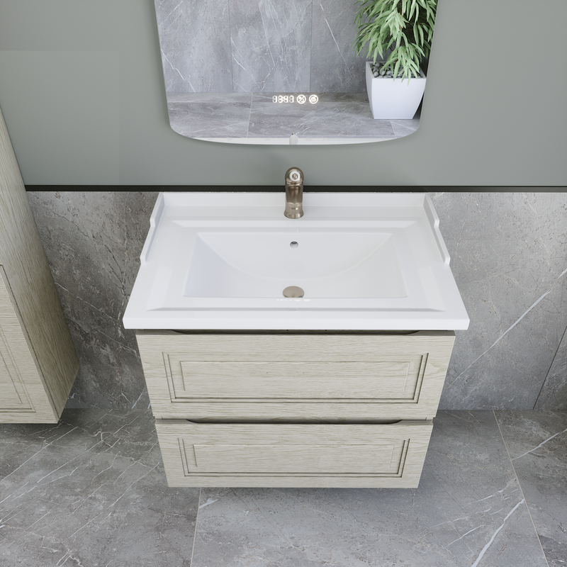 Мебель для ванной комнаты Caprigo Wales 70 беленый дуб