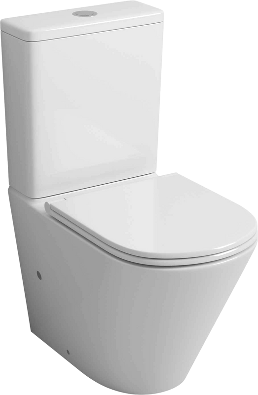 Унитаз-компакт напольный Grossman GR-4450SQ безободковый, с микролифтом, белый