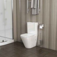 Унитаз-компакт напольный Grossman GR-4450SQ безободковый, с микролифтом, белый