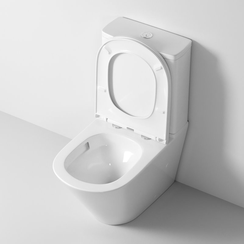 Унитаз-компакт напольный Grossman GR-4450SQ безободковый, с микролифтом, белый