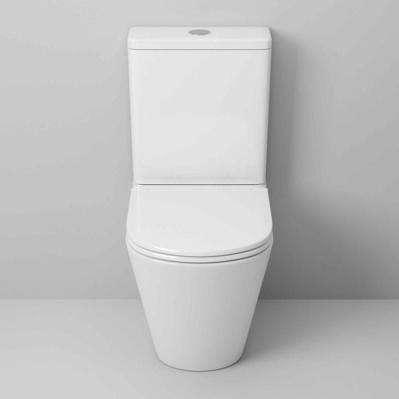 Унитаз-компакт напольный Grossman GR-4450SQ безободковый, с микролифтом, белый