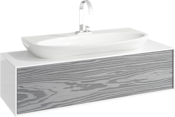 Тумба под раковину Aqwella 5 stars Genesis 120 миллениум серый