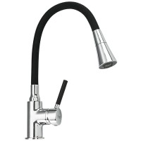 Смеситель для кухни Frap H44 F4044 черный, хром