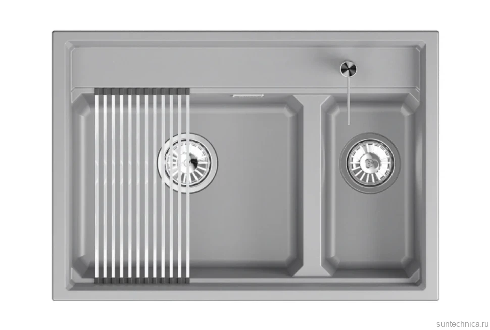 Мойка кухонная Granula Kitchen Space 7302i алюминиум