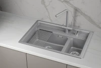 Мойка кухонная Granula Kitchen Space 7302i алюминиум Мойка кухонная Granula Kitchen Space 7302i алюминиум