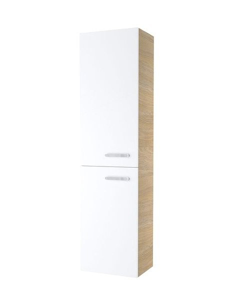 Шкаф-пенал для ванной Ravak Chrome SB 39 L капучино, глянцевый белый