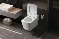 Умный унитаз подвесной Abber Rechteck AC1202P импульсный смыв, с микролифтом