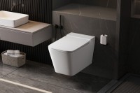 Умный унитаз подвесной Abber Rechteck AC1202P импульсный смыв, с микролифтом