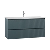 Тумба под раковину без столешницы BelBagno Uno 120 подвесная, 2 ящика, матовая голубая